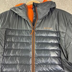 Quechua Decathalon Down Puffer Hooded Jacket Mens L Black Insulated Gorpcore